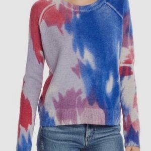 Aqua Tie-Dye Women's Sweater